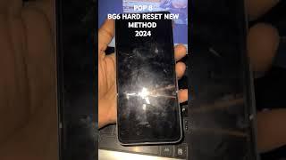 Tecno Pop 8 BG6 Hard Reset New METHOD 2024 Worked 100%