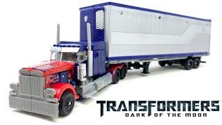 Transformers DOTM Optimus Prime W/ MechTech Trailer Unboxing & Review