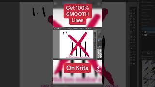 Fix JAGGED Lines on Krita! Super Easy Digital Art Tutorial #digitalart #art #krita