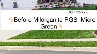 Before and After Milorganite Rgs Micro Green -Apply Humic12