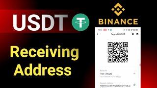 Usdt-trc20 Receiving Address | Binance USDT Receive Address | binance me usdt kaise receive kare