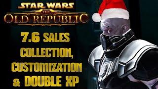 SWTOR - 7.6 Double XP & Sales: Collection, Customization, Rename, Life Day & More!