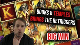 BOOKS & TEMPLES BIG WIN WITH RETRIGGERS | Gamomat