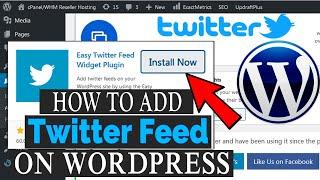 How to enable & use a Twitter feed on your WordPress site?