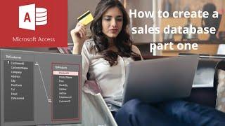 This video explains how to create a sales database in Microsoft Access