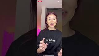 Nessa Barrett TikTok live stream makeup tutorial (12-13-21)