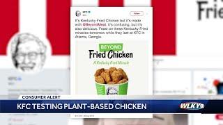 KFC partners with Beyond Meat to test out plant-based chicken substitute