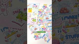 FREE STICKERS! #art #artist #sticker