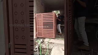 5.5×8 double folding gate idea #foldinggate #gatedesign #lazercutting