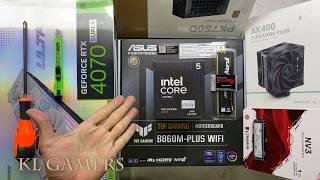 intel Core ULTRA 5 245K ASUS TUF GAMING B860M PLUS WIFI AK400 iGAME RTX4070 SUPER Gaming PC Build