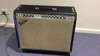 Cranked 1975 Fender Silverface Twin Reverb