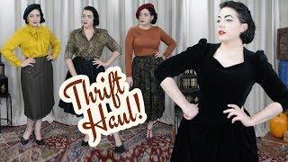 THRIFT HAUL // Vintage Style Finds for Early Fall