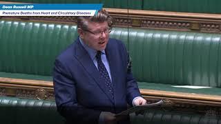 Dean Russell MP leads debate on premature deaths from heart and circulatory diseases