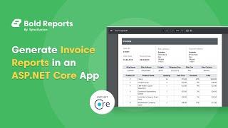 Generate Invoice Reports Using Invoice IDs in an ASP.NET Core App | Bold Reports