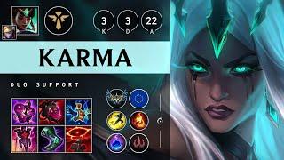 Karma Support vs Janna: Vision Controller - EUW Challenger Patch 14.18