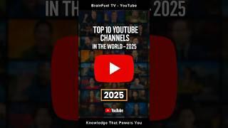 MILLION SUBSCRIBERS YOUTUBE CHANNELS IN THE WORLD -2025 #shorts