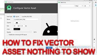 fixed Nothing to show Vector Asset Icon Android studio 4.1