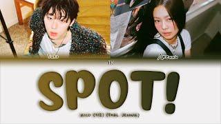 ZICO SPOT! (feat. JENNIE) [ПЕРЕВОД НА РУССКИЙ/КИРИЛЛИЗАЦИЯ Color Coded Lyrics]