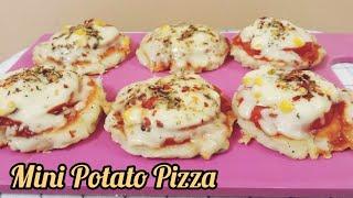 Mini Potato Pizza | Potato Pizza on pan | No oven