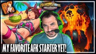 MY FAVORITE AFK STARTER YET! - Hearthstone Battlegrounds