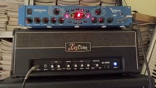 Kustom KG100HFX with KG412 cabinet and Behringer V-Amp playthrough