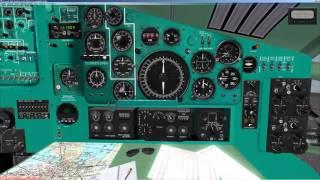 FSX | Tu 134 | Ту 134 А3 | полет по РСБН (RSBN)  | UWUU - USSS | часть 2