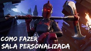 COMO FAZER SALA PERSONALIZADA NO FORTNITE ?