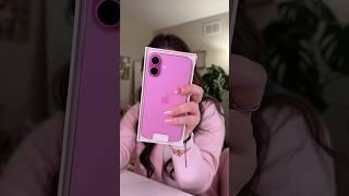 UNBOXING THE PINK IPHONE 16 PLUS THAT IS NOT MINE🩷 #youtubeshorts #pinkiphone #shorts