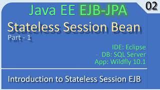 Stateless Session Bean - Part 1 Basics | JavaEE EJB JPA Tutorials #02