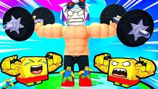 СОЗДАЛ КЛАН ДЛЯ МЕГА ЧИТЕРСКИХ КАЧКОВ В РОБЛОКСЕ! ROBLOX Get Strong Simulator