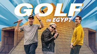 They built a golf course inside the Pyramids!