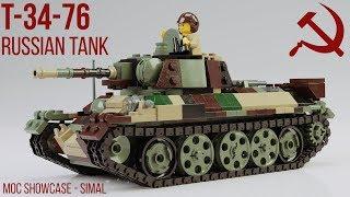 LEGO T34 WW2 TANK MOC - SHOWCASE - Russian Army Brickmania Великая отечественная война