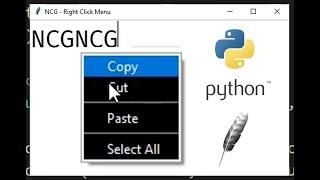 Tkinter Right Click Pop Up Menu