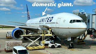 DOMESTIC GIANT: Onboard United's MONSTER 777-200!