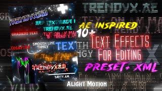 Ae Inspired Badass Text Pack  | Alight Motion