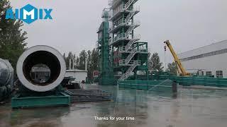 Overview of Asphalt Mixing Station Factory Workshop