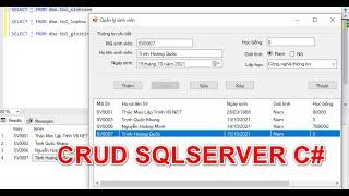 [C#] How to insert, update, delete CRUD SQLSERVER with ListView Winform