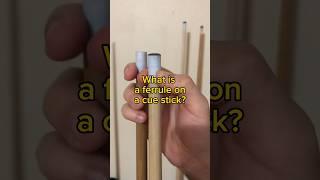 What is a ferrule on a cue stick? #feral #ferrule #billiards #9ball #8ballpool #snooker