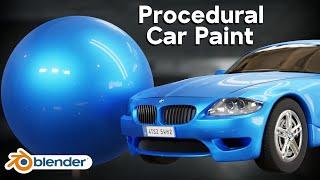 Procedural Car Paint (Blender Tutorial)