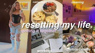 RESETTING MY MESSY LIFE | cleaning my room, being productive, shopping, gym & more