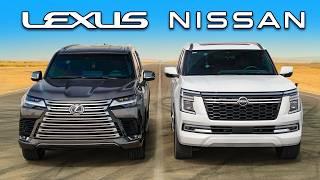 Кто победит в заезде: новый Nissan Patrol или же новый Lexus LX?