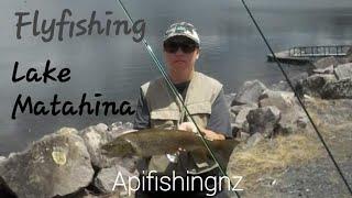 Fly fishing Lake Matahina  Wall