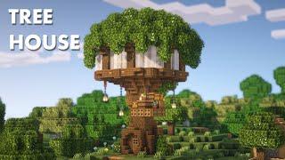 Minecraft | How to build a Treehouse | Tutorial