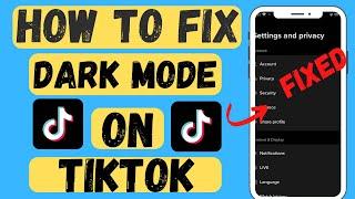 How To Dark Mode On TikTok 2023|How to enable dark mode on TikTok in |iphone| |Hindi| |Android 2023|