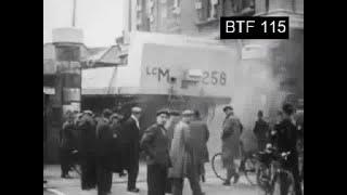 LANDING CRAFT MECHANISED LCM ARRIVES AT DOCK GATE 4 SOUTHAMPTON READY FOR D-DAY JUNE 6 1944