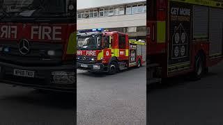 London Fire Brigade Paddington Pump A212 Turnout with Bullhorn!