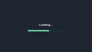 Progress Bar Loading Animation Using Only HTML & CSS