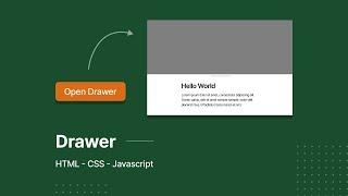 Drawer - HTML CSS Javascript