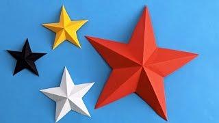 Как сделать звезду из бумаги. Оригами звезда из бумаги. Origami star