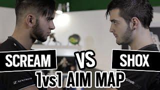 SHOX vs SCREAM 1vs1 AIM MAP CSGO [ENGLISH SUB]